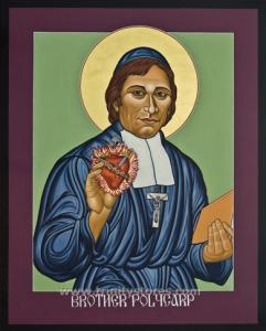 Jan 9 - Venerable Br. Polycarp - icon by Lewis Williams, OFS. Happy Memorial Day Br. Polycarp